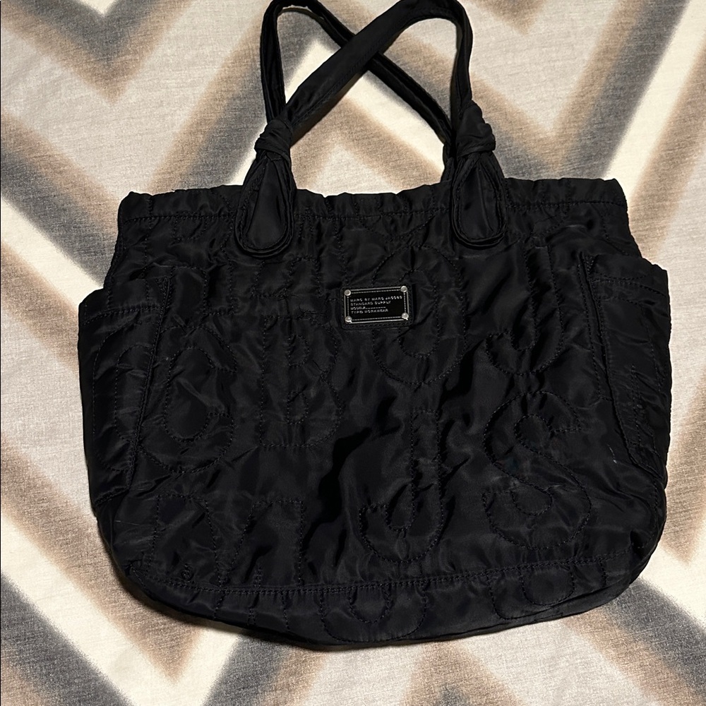 Marc By Marc Jacobs Black Quilted Workwear Bag